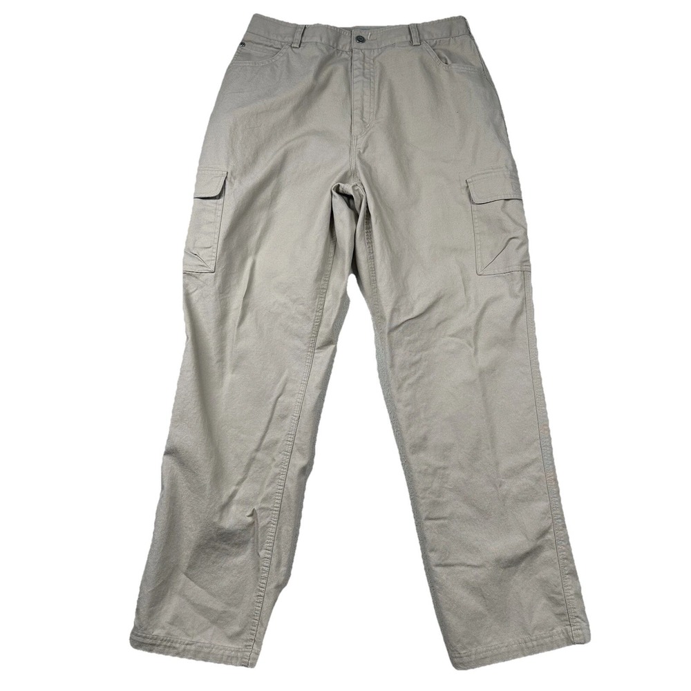 Vintage Duluth Trading Pants Womens 12x33 (fits 32x31) Cargo Canvas Hiking Work